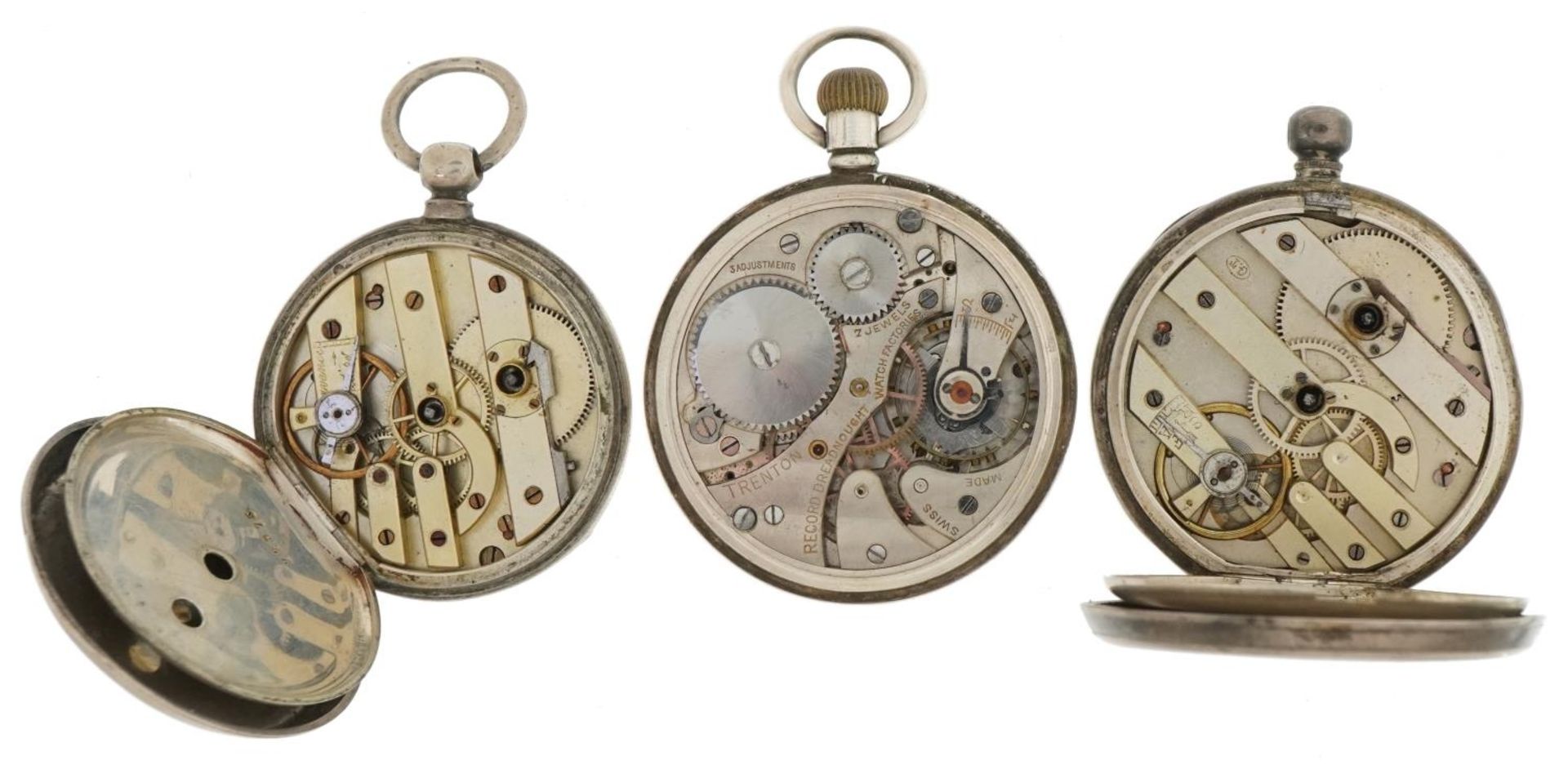 Two gentlemen's silver open face pocket watches and a ladies silver open face pocket watch including - Image 3 of 6