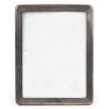Gorham, large American sterling silver engine turned photo frame, 29cm x 22.5cm : For further