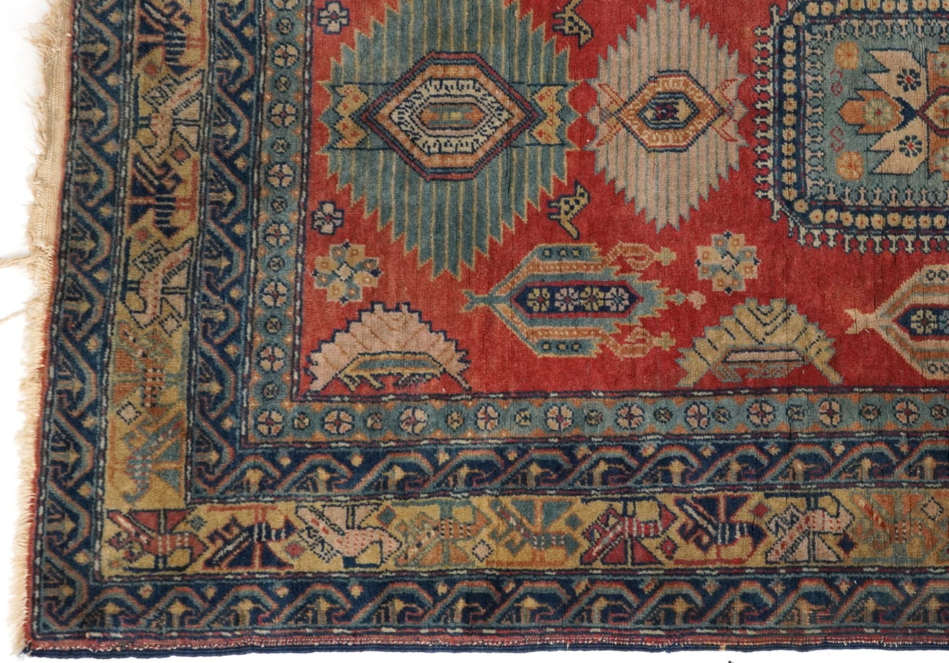 Rectangular Persian rug having an all over floral design, 158cm x 95cm : For further information - Image 4 of 6