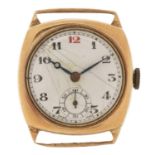 Bernex, gentlemen's 9ct gold Bernex No 2 manual wristwatch with subsidiary dial, movement numbered