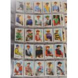 Large collection of cigarette cards, some arranged in albums, including John Players & Sons, Western