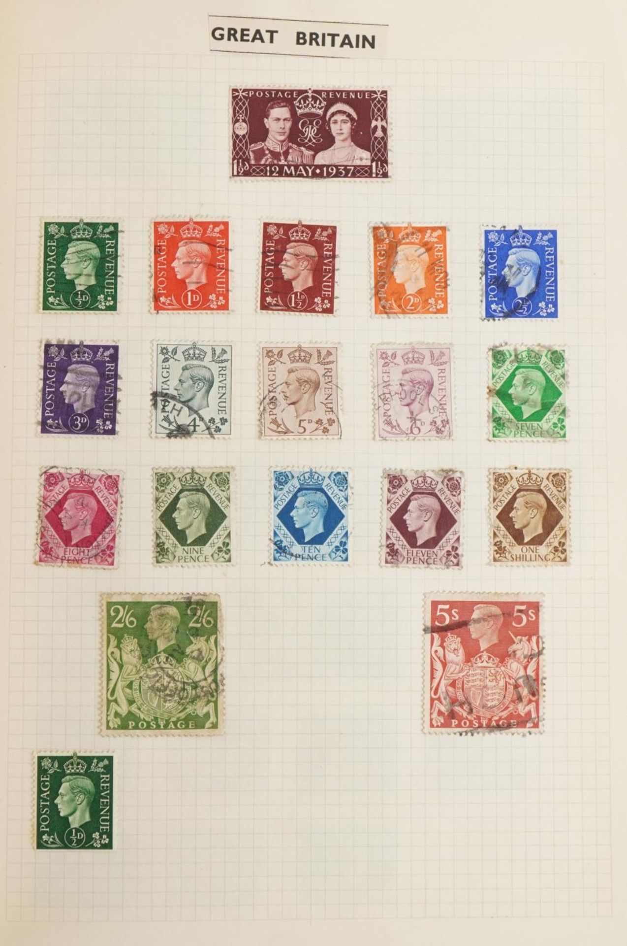 19th century and later British and world stamps arranged in four albums including Penny Black, Two - Bild 7 aus 22