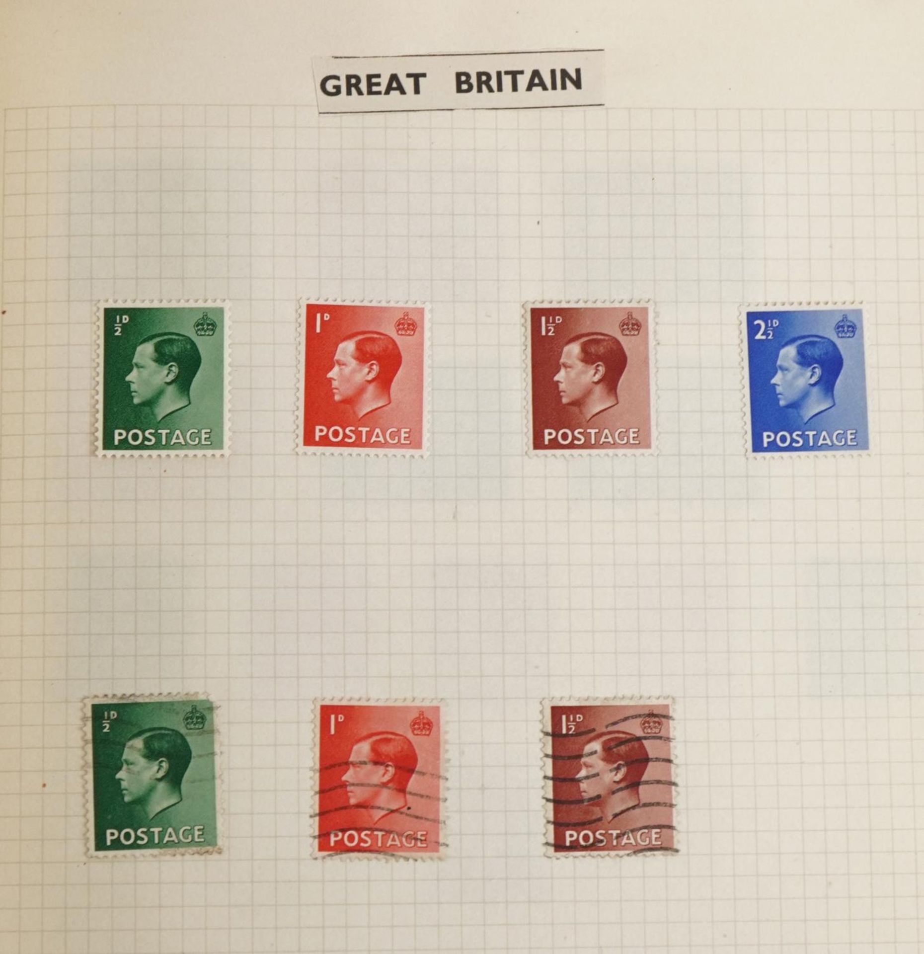 19th century and later British and world stamps arranged in four albums including Penny Black, Two - Bild 5 aus 22