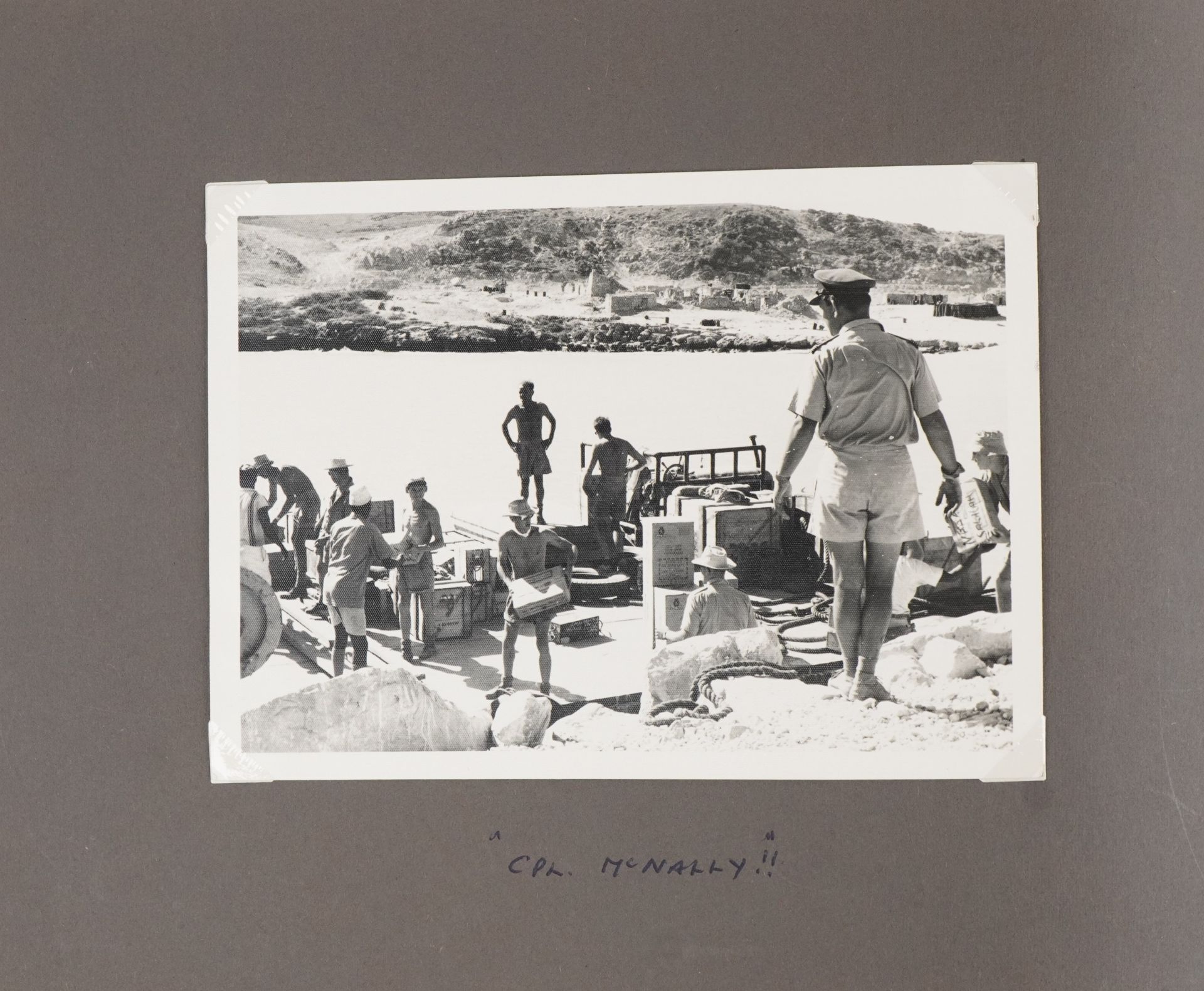 Military interest photographs arranged in an album relating to Royal Air Force Salalah, Dhofar, - Image 16 of 28