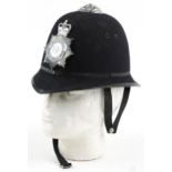 Elizabeth II Metropolitan Police Cromwell helmet with badge : For further information on this lot