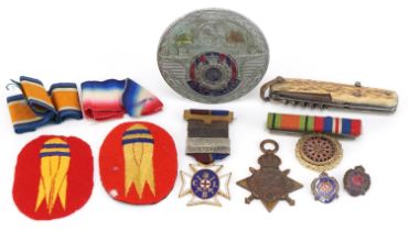 Militaria including World War I 1914-15 Star awarded to 1124,2-CPL.S.F.WEEKES.R.E., Royal