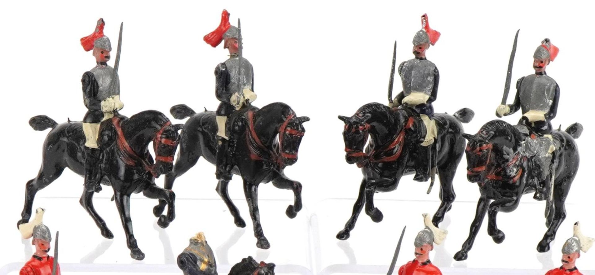Ten Britains hand painted lead soldiers on horseback including Mounted Life Guards and Royal Horse - Image 3 of 7