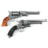 Denix, two Spanish decorative model revolvers including model USMR, the largest 36cm in length : For