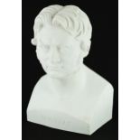 19th century parian bust of Swedish chemist Berzelius, 31cm high : For further information on this