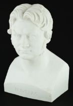 19th century parian bust of Swedish chemist Berzelius, 31cm high : For further information on this