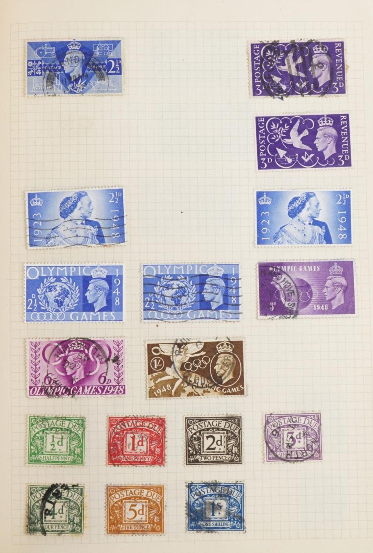 19th century and later British and world stamps arranged in four albums including Penny Black, Two - Bild 8 aus 22