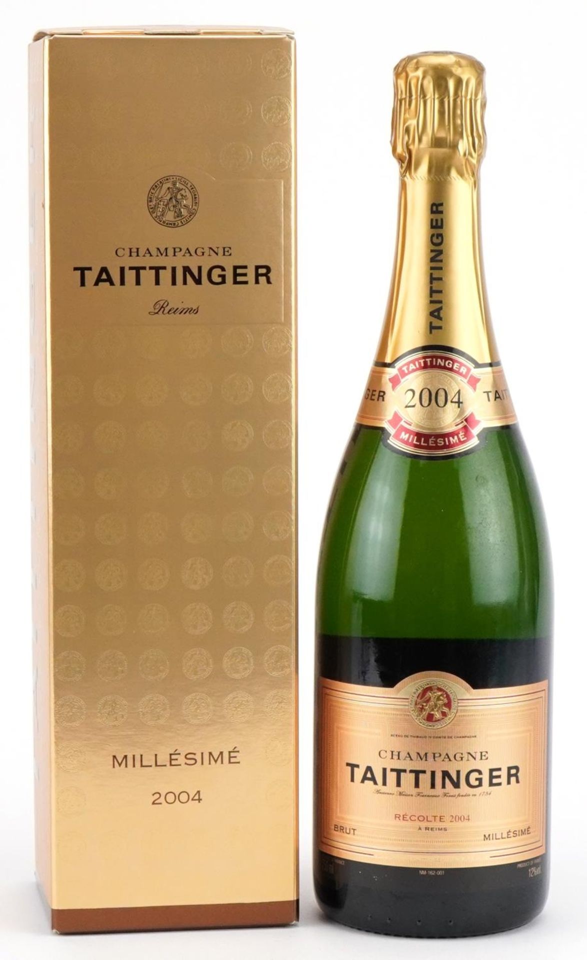 Bottle of 2004 Tattinger Millesime Champagne with box : For further information on this lot please