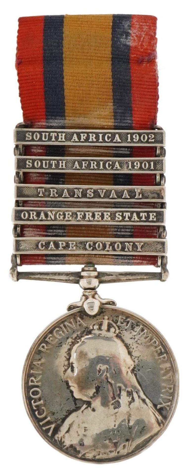 Victorian British military Queen's South Africa medal awarded to 7489PTEW.FAGG,VOL.CAYE.KENTREGT - Image 2 of 4