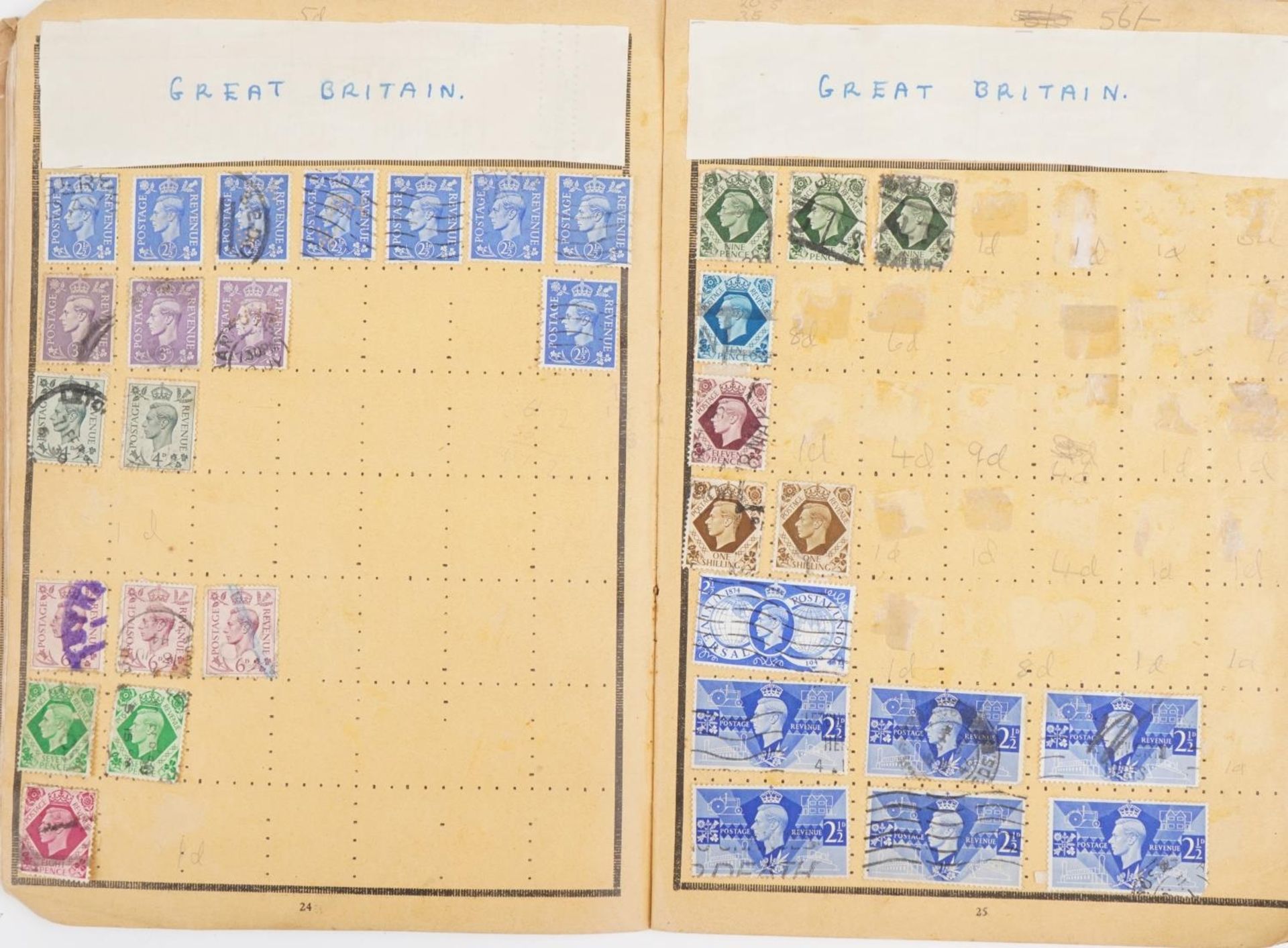 19th century and later British and world stamps arranged in four albums including Penny Black, Two - Bild 18 aus 22