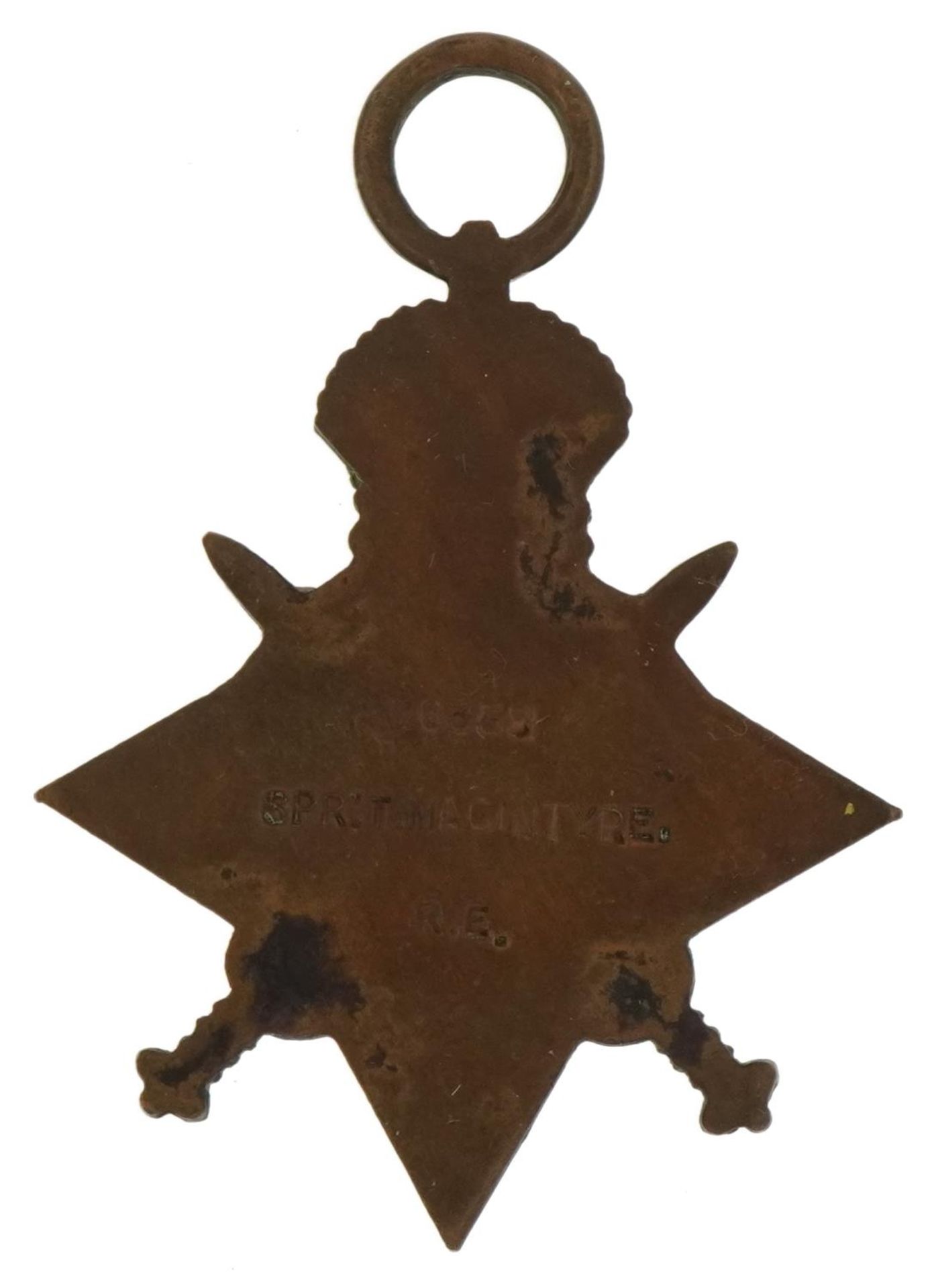 British military 1914-15 star awarded to 76359SPR:T.MACINTYRE.R.E. : For further information on this - Image 2 of 2