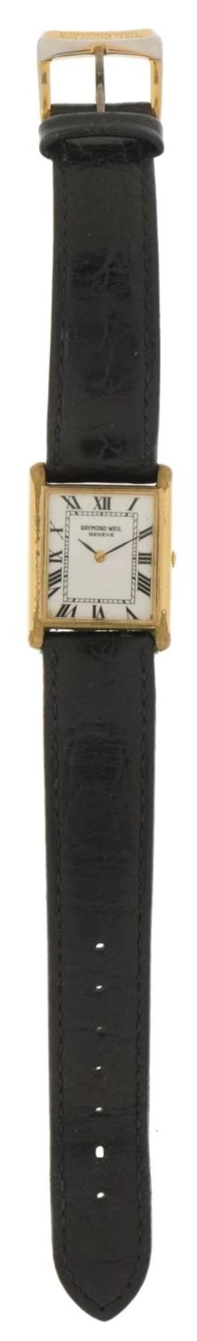 Raymond Weil, gentlemen's 18ct gold plated wristwatch, the case 23mm wide : For further - Image 2 of 4