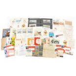 Large collection of shipping interest ephemeral including White Star Line menus, Cunard Line labels,