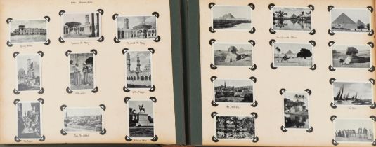 Mid 20th century Where I Have Been and What I Have Seen photograph album housing black and white