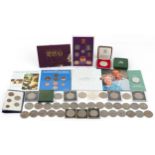 British coinage, some proof, including 1977 commemorative crown, 1983 Royal Mint coin collection,