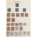 19th century and later British and world stamps arranged in four albums including Penny Black, Two