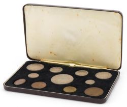 George VI 1937 specimen coin set housed in a fitted case : For further information on this lot