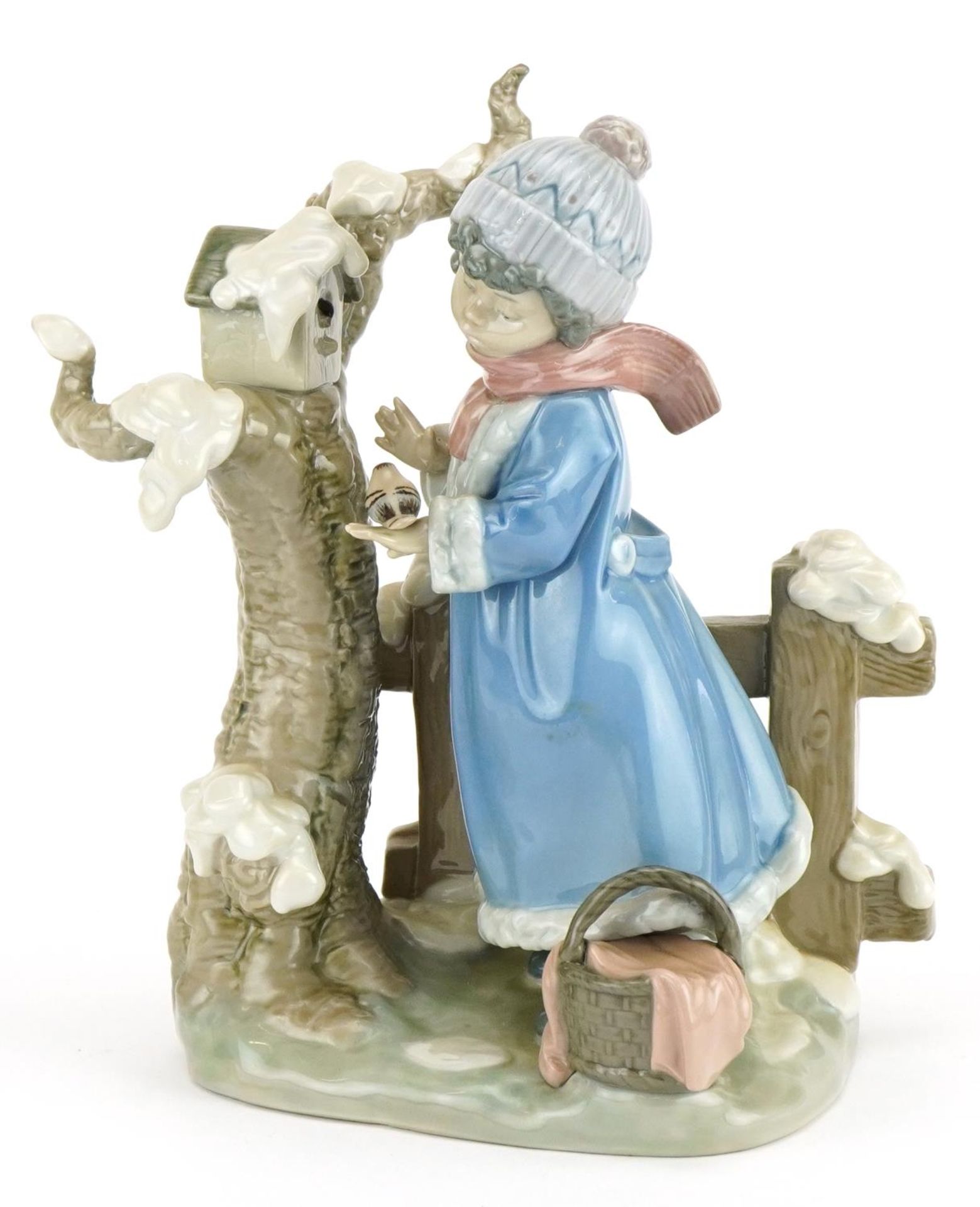 Lladro figure group Winter Frost, numbered 5287, 25cm high : For further information on this lot - Image 2 of 4