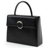 1990s Cartier Panthere handbag, numbered 63445 to the clasp with card numbered JL358739, 26cm wide :
