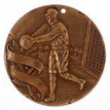 Sporting interest Dieges & Clust 1926 American football gold filled medal for first cast press