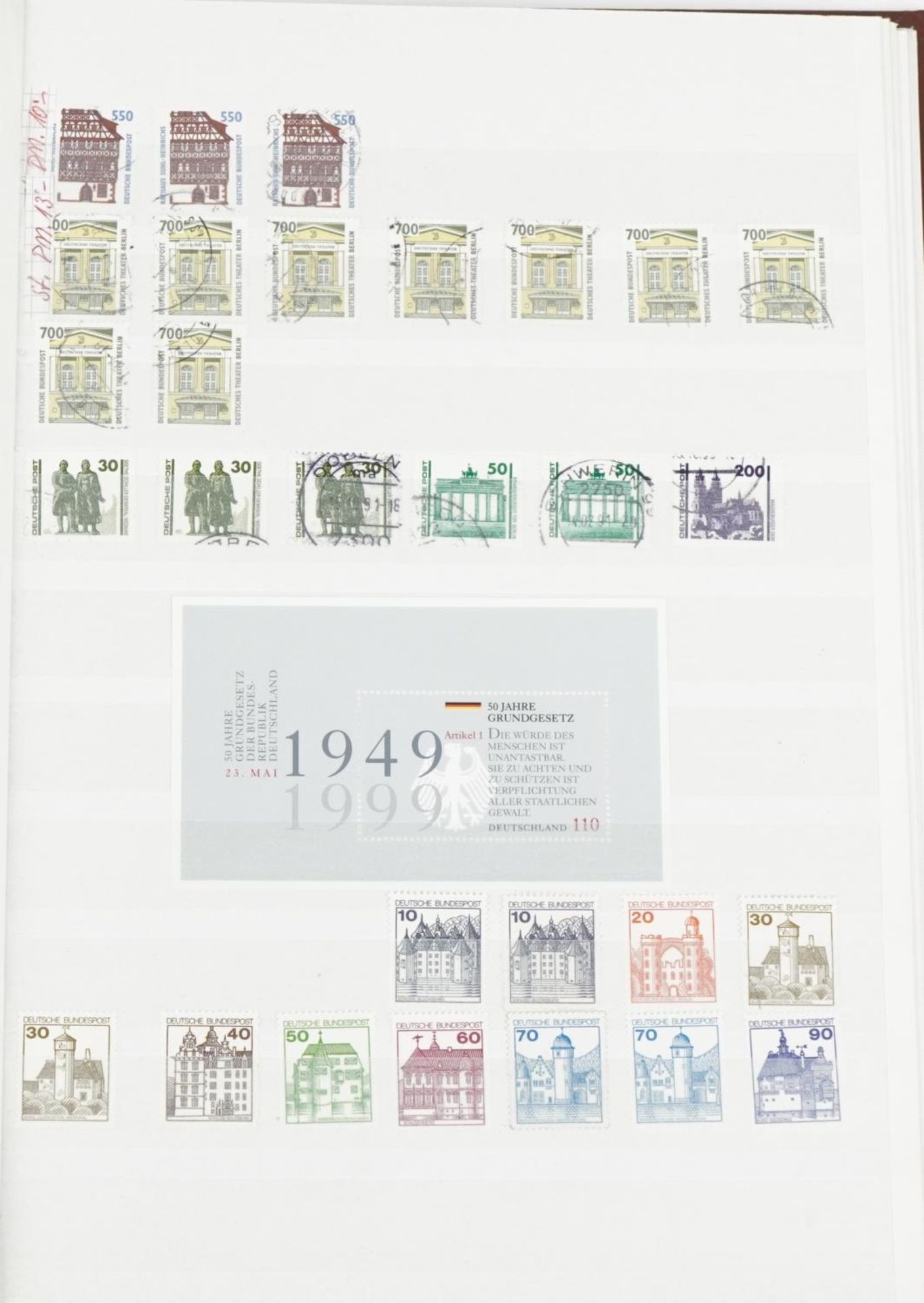 Collection of German stamps arranged in three albums : For further information on this lot please - Image 7 of 12