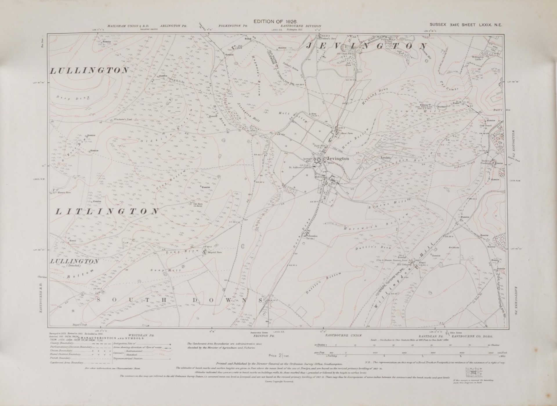 Collection of eleven maps and plans of Eastbourne and surrounding areas for 1930s and later, the - Image 27 of 34