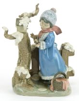 Lladro figure group Winter Frost, numbered 5287, 25cm high : For further information on this lot