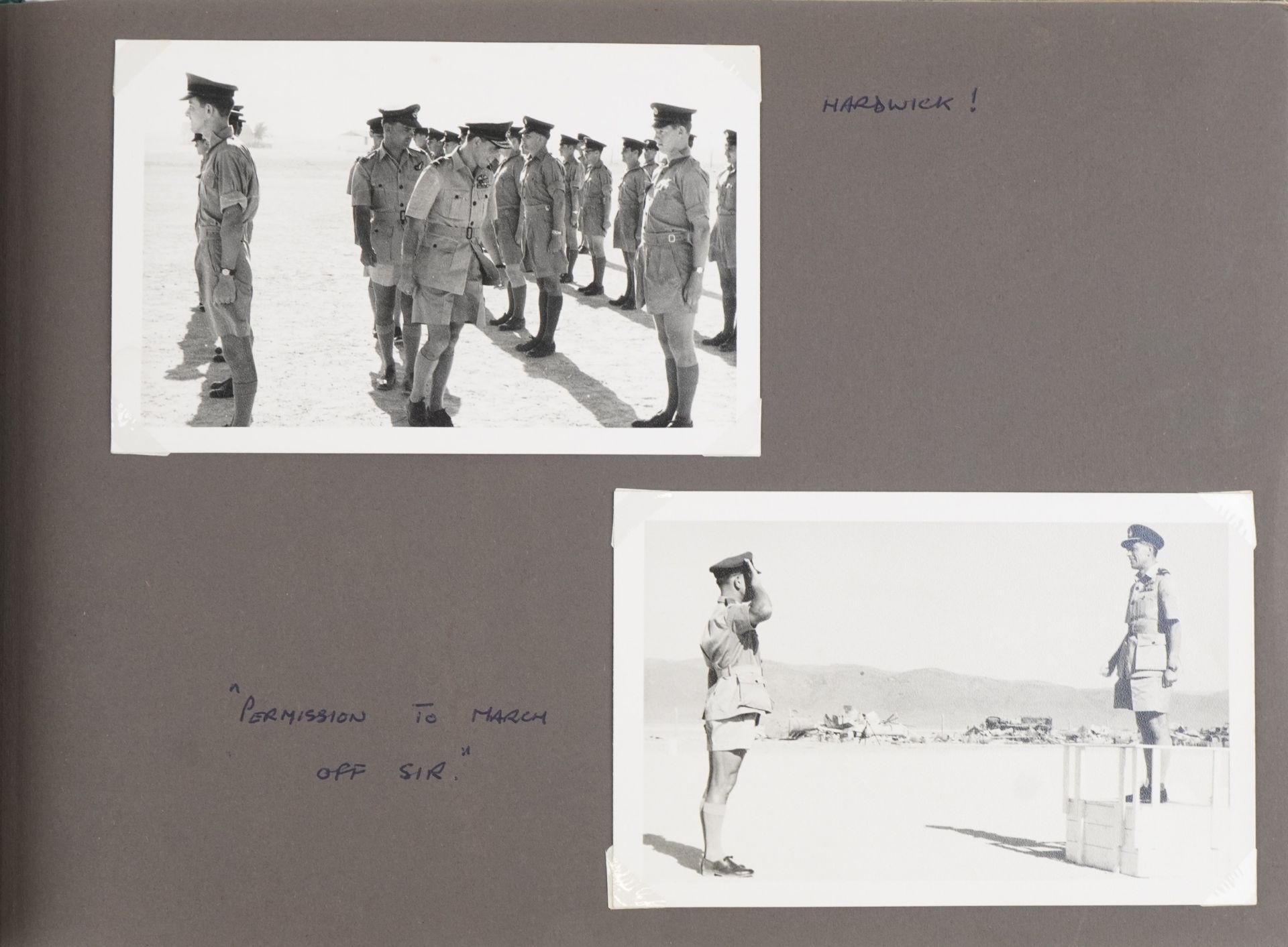 Military interest photographs arranged in an album relating to Royal Air Force Salalah, Dhofar, - Image 18 of 28