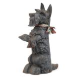 Cast iron door stop in the form of a Scottie dog, 37cm high : For further information on this lot