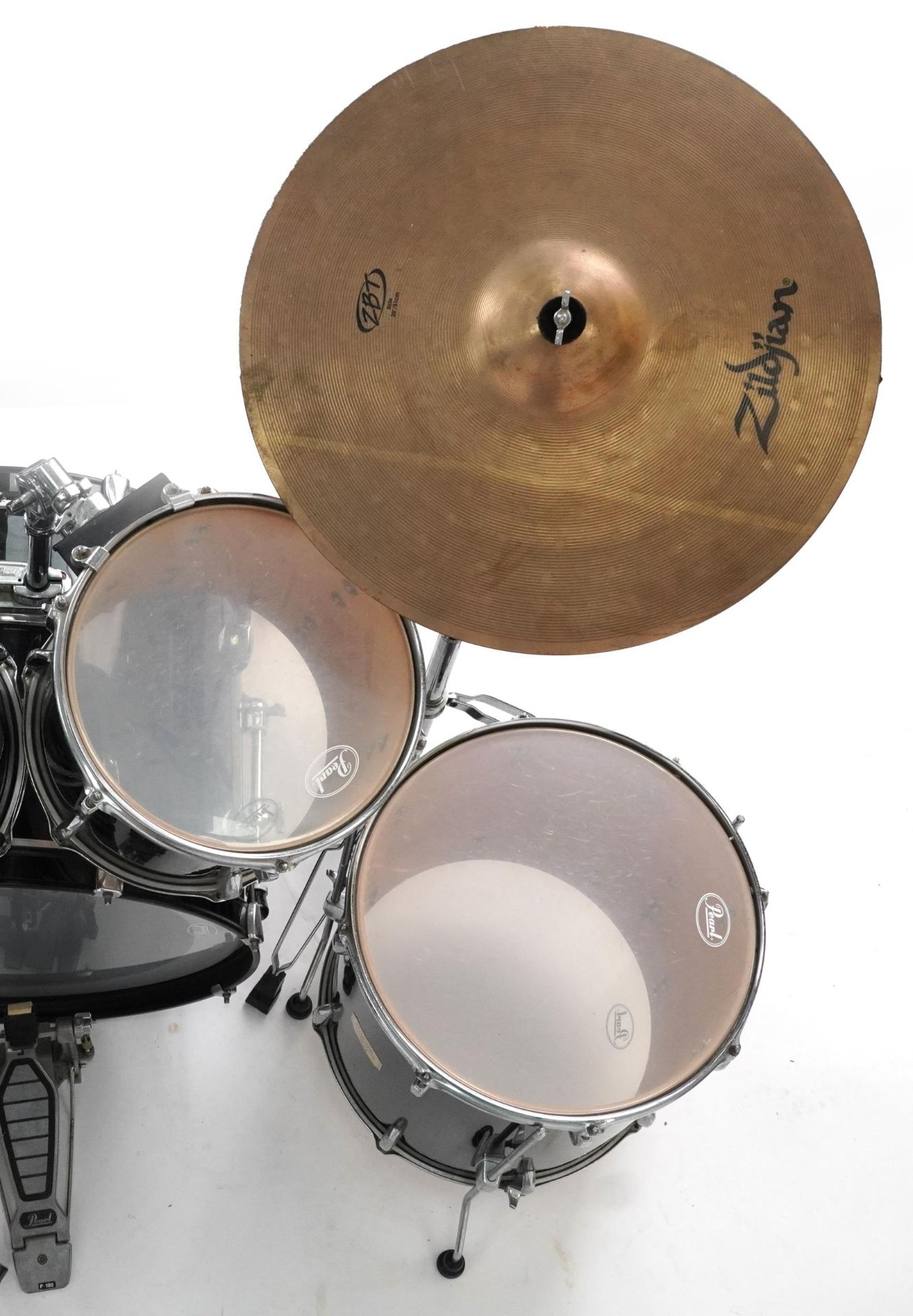 Pearl drum kit with Pearl Speed seat and Zildjian symbols including base drum : For further - Image 5 of 5