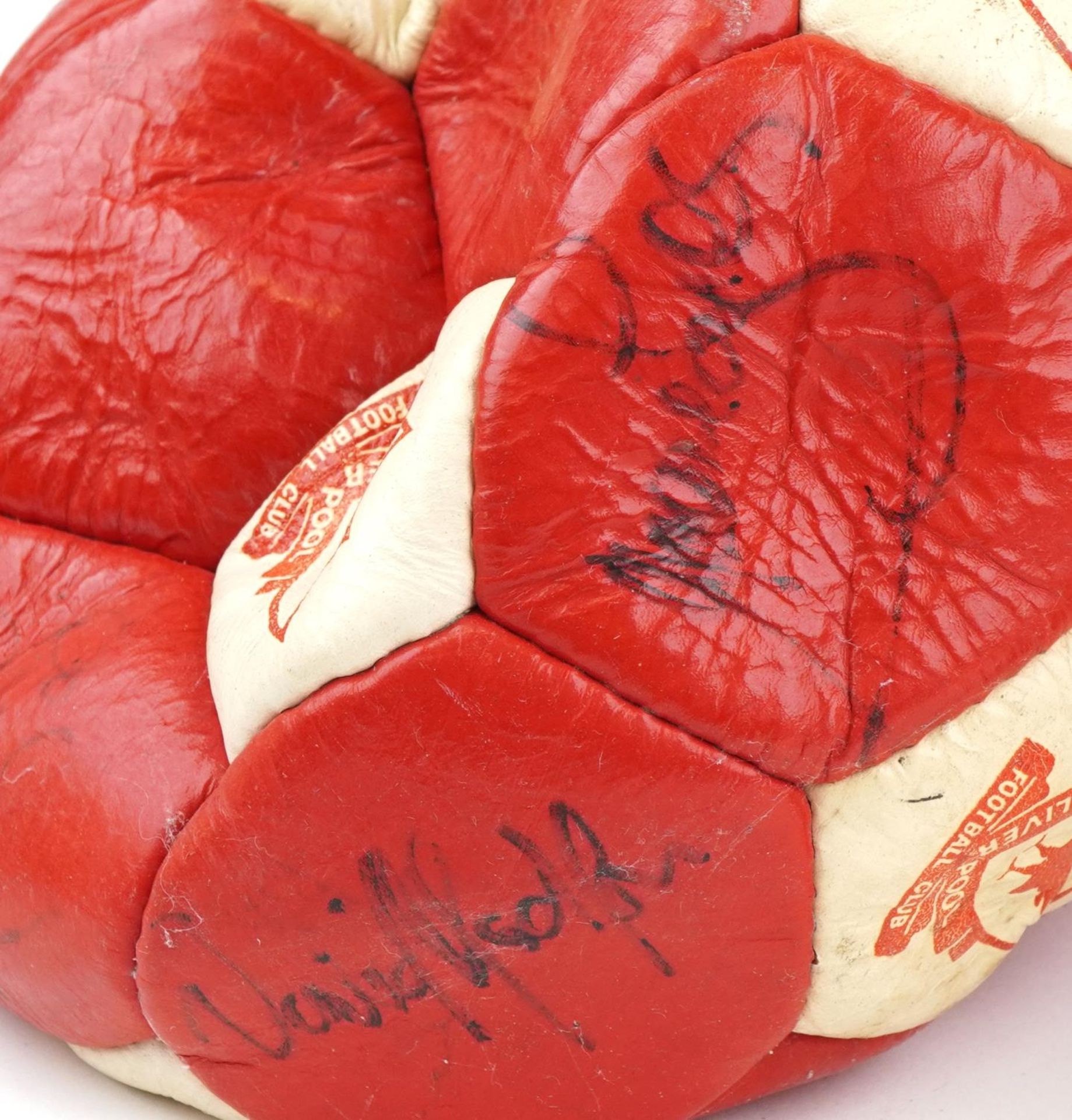 Two 1980s footballing interest Liverpool Football Club signed footballs including the signatures - Bild 4 aus 8
