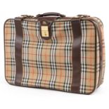 Vintage Burberry's Nova check suitcase, 44cm H x 60cm W x 17cm D : For further information on this