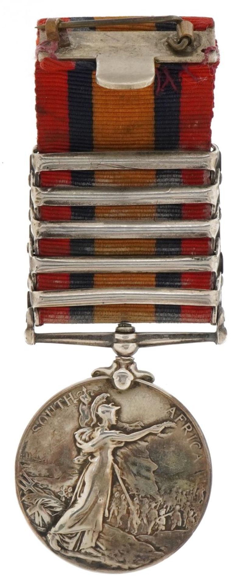 Victorian British military Queen's South Africa medal awarded to 7489PTEW.FAGG,VOL.CAYE.KENTREGT - Image 3 of 4