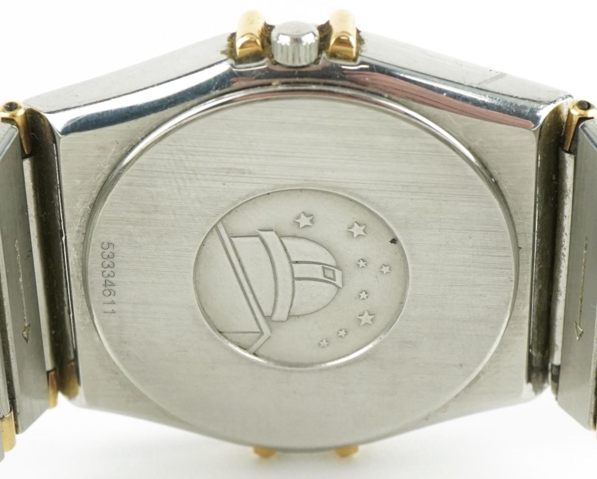 Omega, gentlemen's Omega Constellation wristwatch with date aperture, the case numbered 53334611, - Bild 4 aus 5