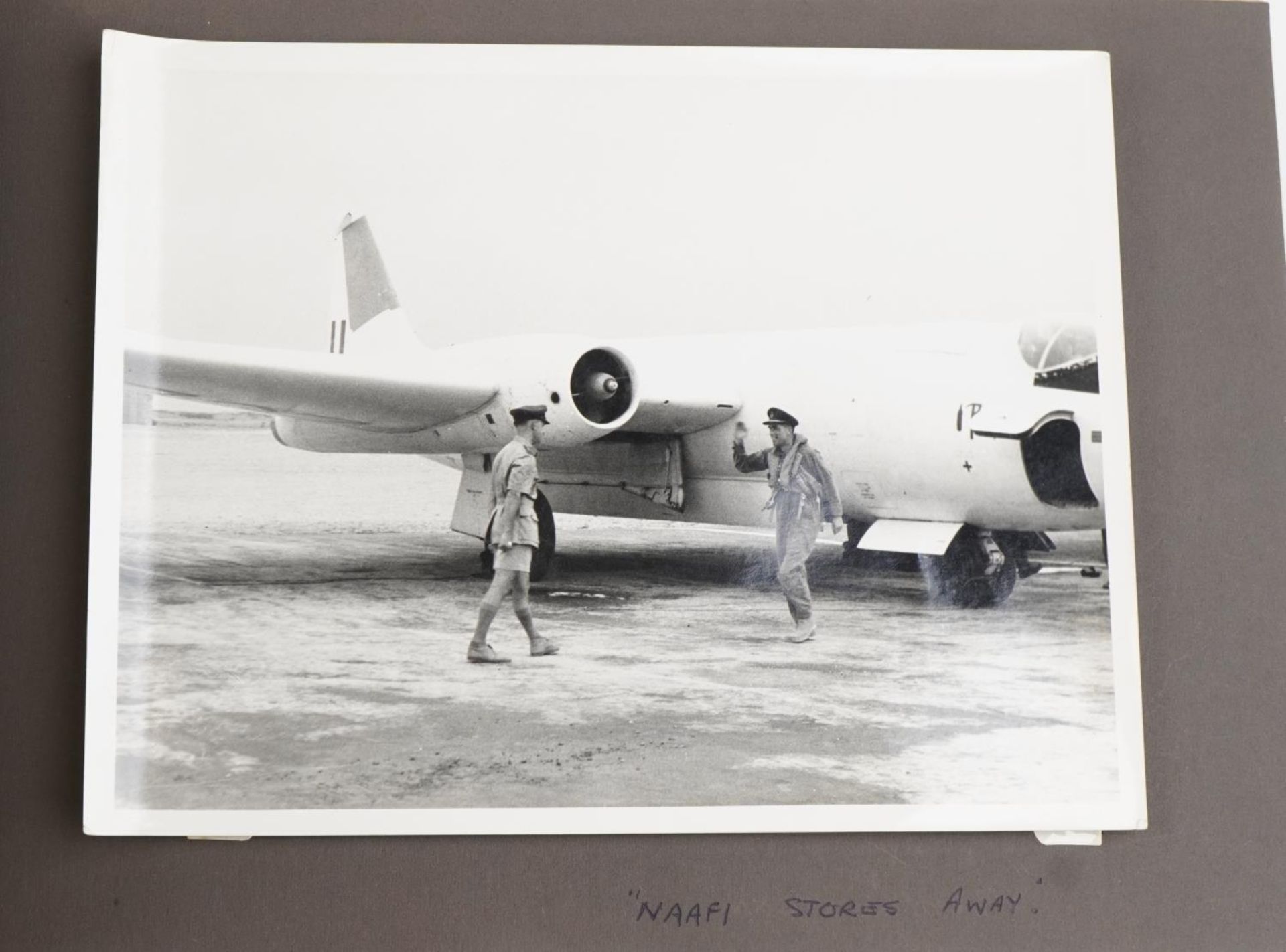 Military interest photographs arranged in an album relating to Royal Air Force Salalah, Dhofar, - Image 4 of 28