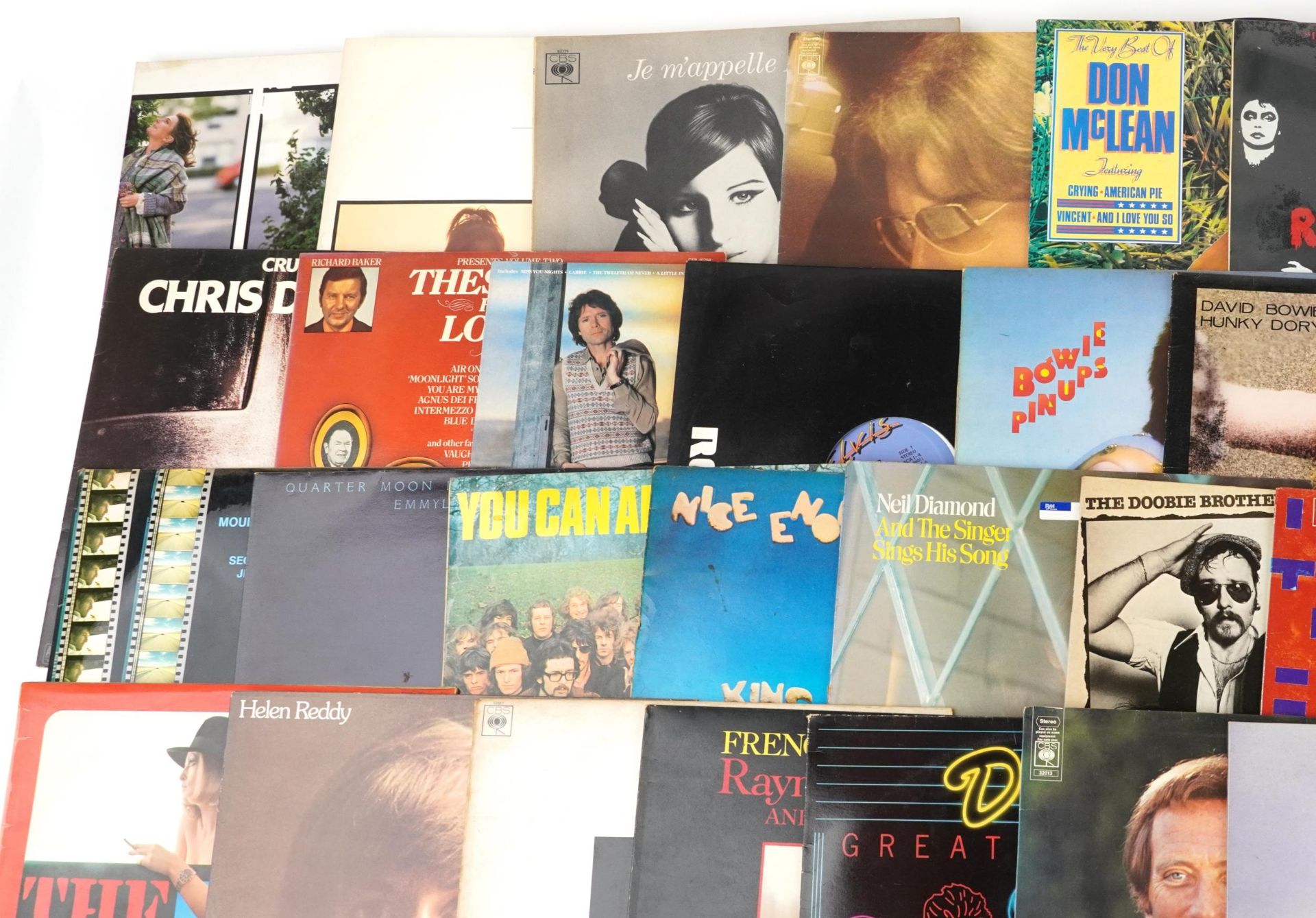 Vinyl LP records including The Eagles, Paul McCartney, The Doobie Brothers, David Bowie, Elton John, - Image 2 of 5