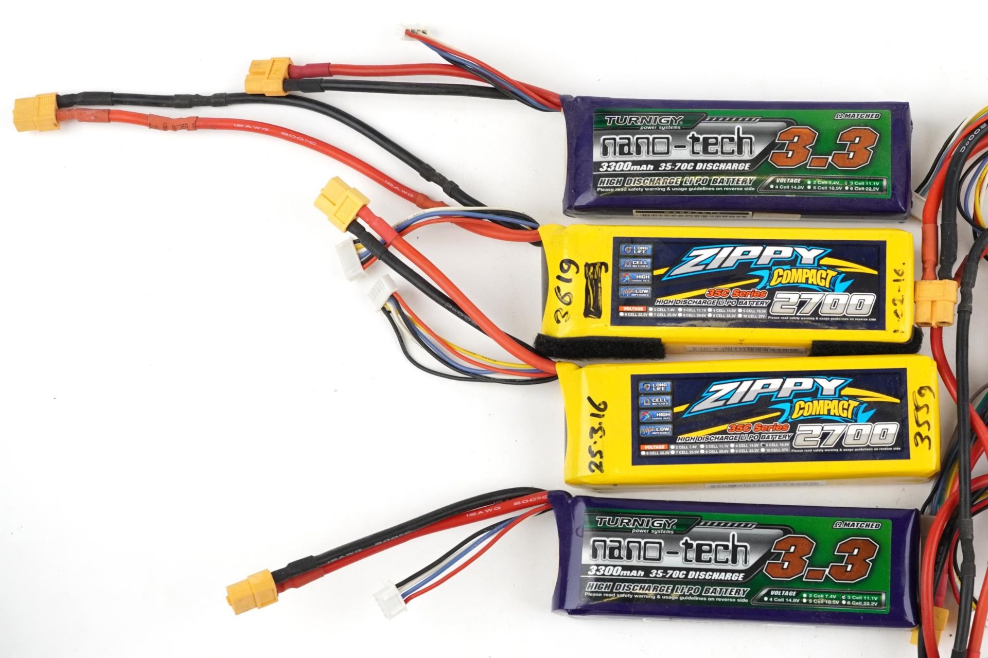 Collection of radio controlled battery packs including Nano-tech and Zippy compact : For further - Image 2 of 3