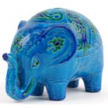Bitossi, 1970s Italian money box in the form of an elephant, 22cm in length : For further