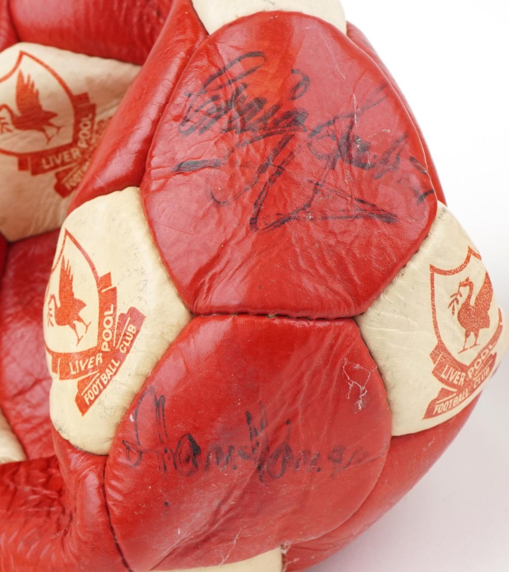 Two 1980s footballing interest Liverpool Football Club signed footballs including the signatures - Bild 5 aus 8