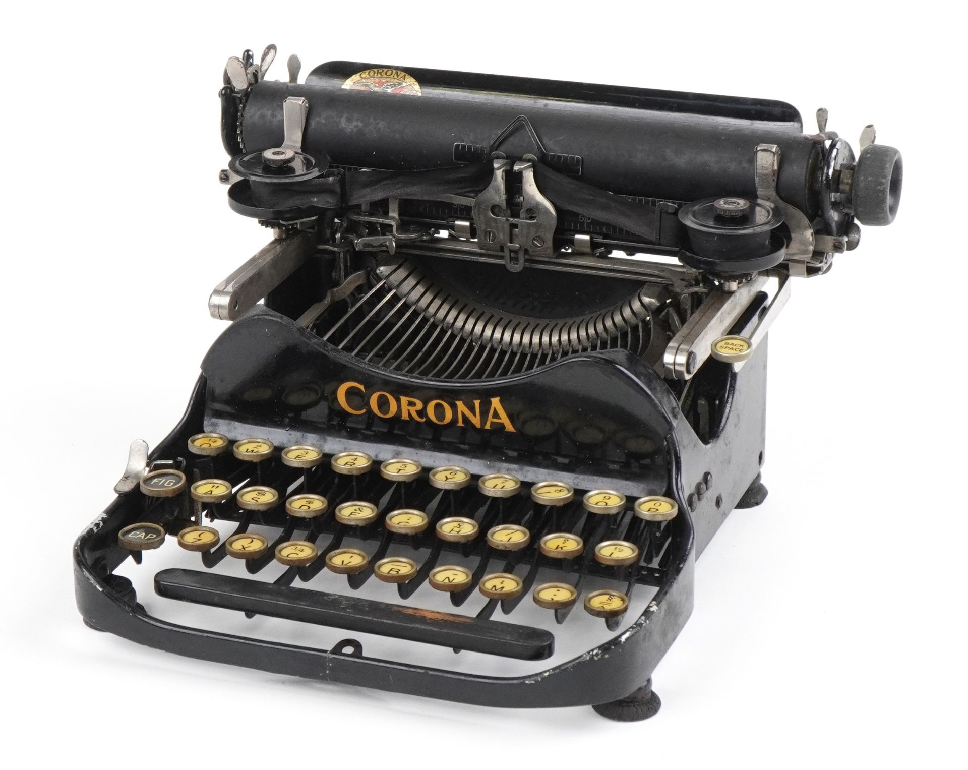 Vintage Corona portable typewriter with case : For further information on this lot please visit - Image 2 of 5
