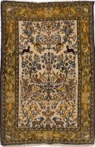 Rectangular Persian tree of life patten rug, 162cm x 107cm : For further information on this lot