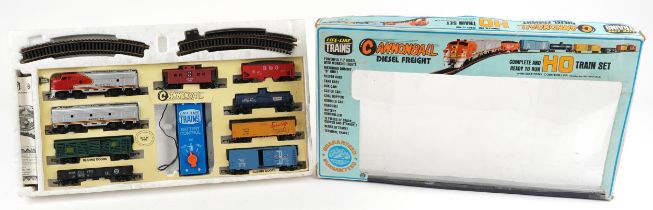 Life-Like Trains HO gauge Cannonball trainset with box : For further information on this lot