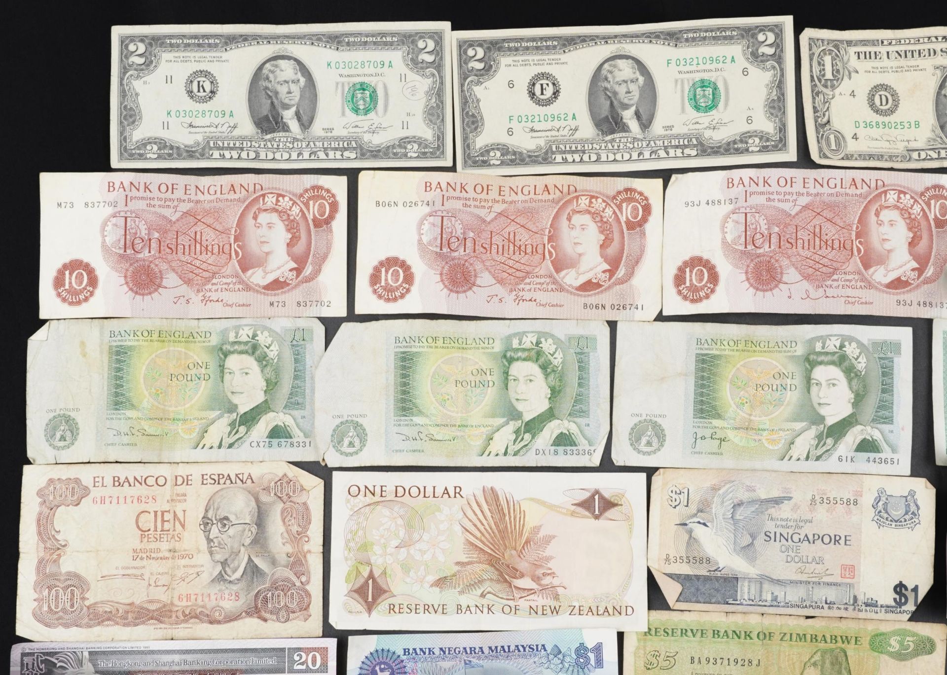 Collection of world banknotes including United States of America and Scotland : For further - Bild 2 aus 5