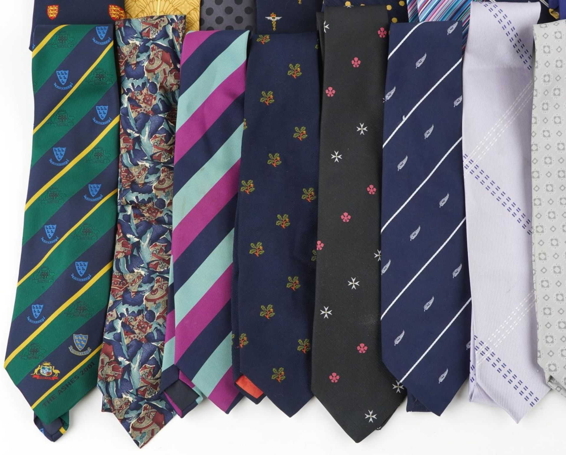 Large quantity of gentlemen's silk ties including military and cricket examples : For further - Image 4 of 7