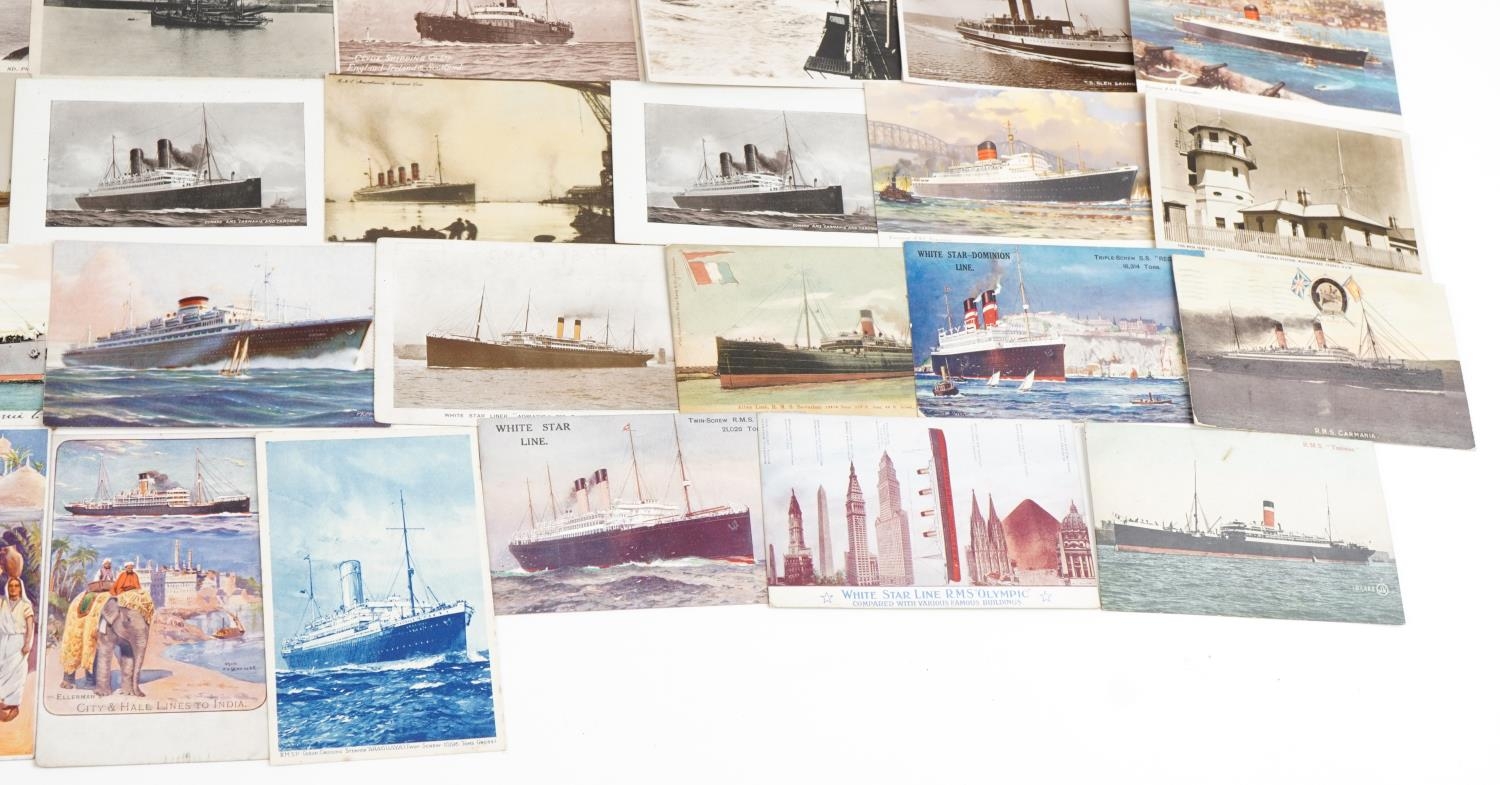 Collection of shipping interest postcards, some real photographic, including TSS Titanic, White - Image 5 of 5