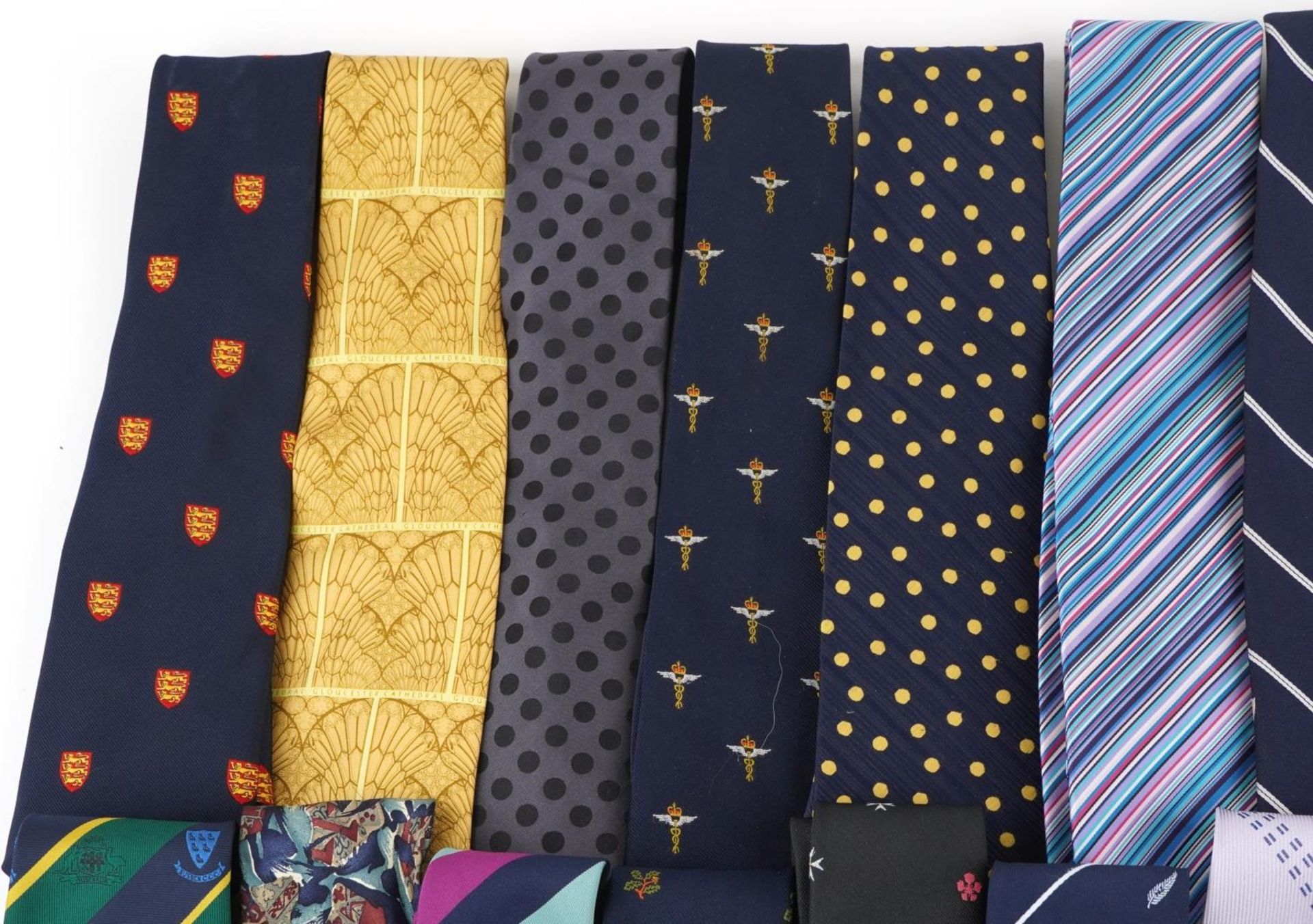 Large quantity of gentlemen's silk ties including military and cricket examples : For further - Image 2 of 7